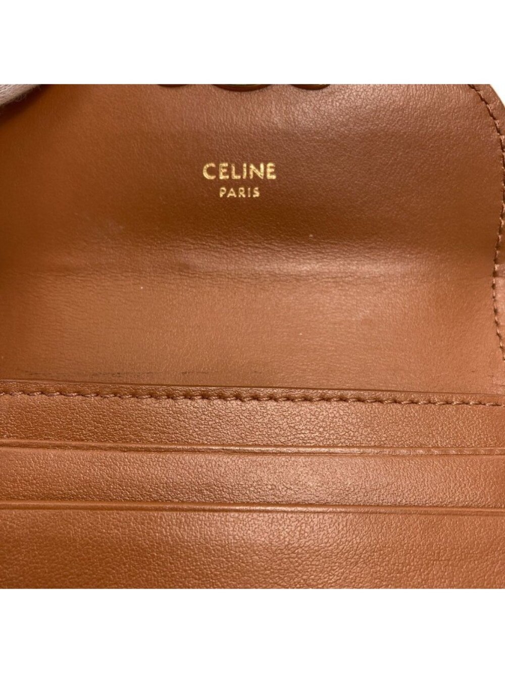 Celine Triomphe Flap Trifold Bifold Wallet - Picture 8 of 15